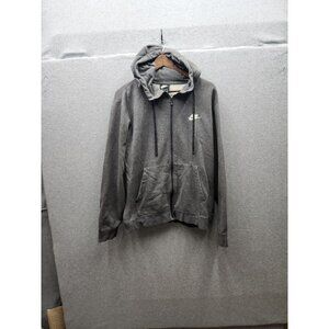 Nike Mens Grey Hooded Zip-Up Sweatshirt L